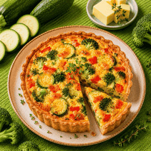 zöldséges quiche
